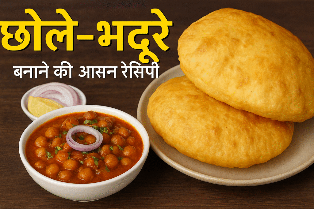 छोले-भटूरे की पूरी रेसिपी – दिल्ली का मशहूर स्वाद अब घर पर.