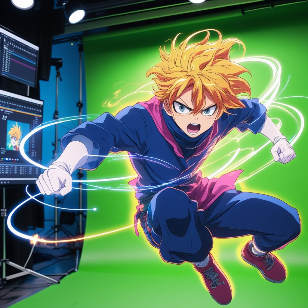 Anime Green Screen Clips Bundle